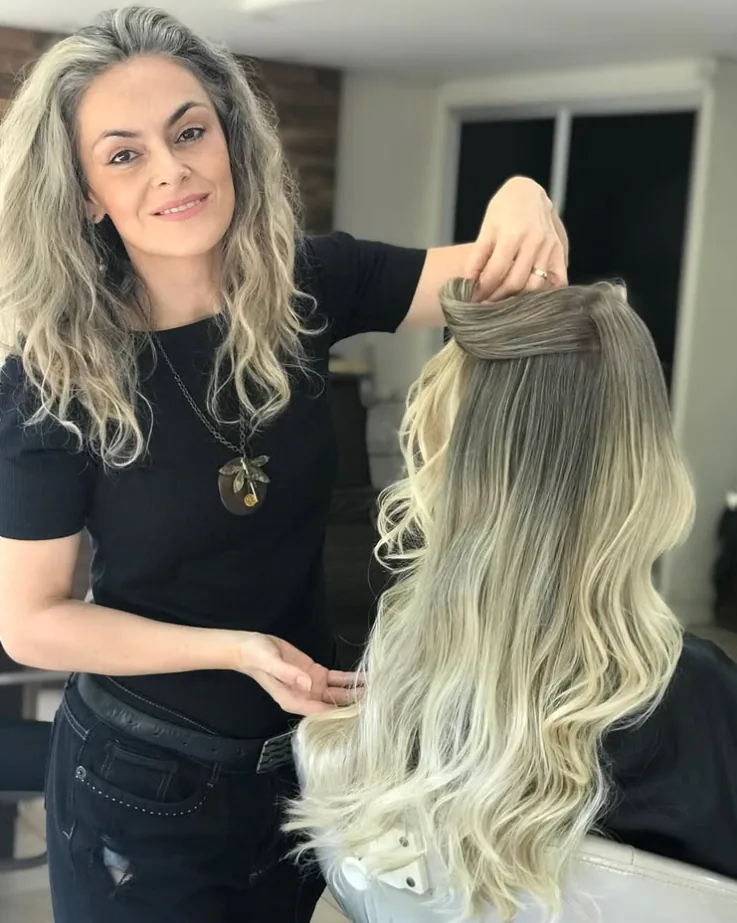 Renata Matiasso durante um atendimento
